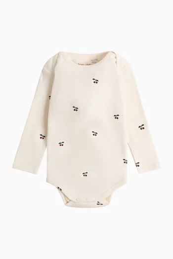Cherry Bodysuit in Organic-cotton