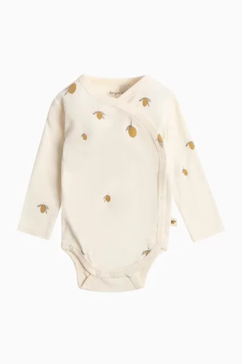 Lemon-print Bodysuit
