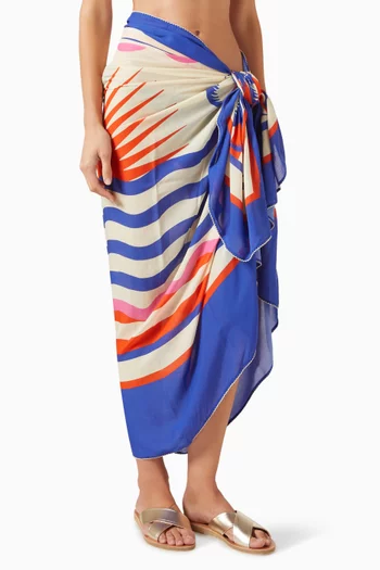 Maritime Mood Isla Pareo in Viscose