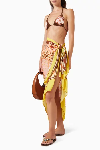 Printed Isla Pareo in Viscose