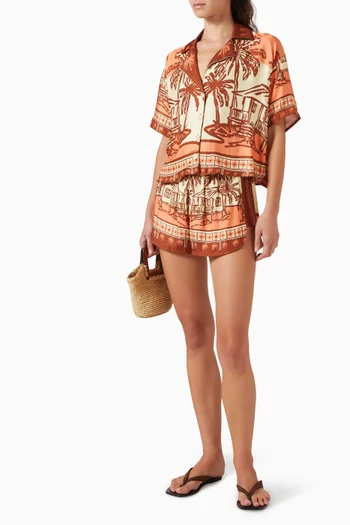 Octavia Printed Shirt in Viscose-blend