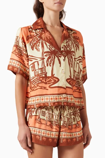 Octavia Printed Shirt in Viscose-blend