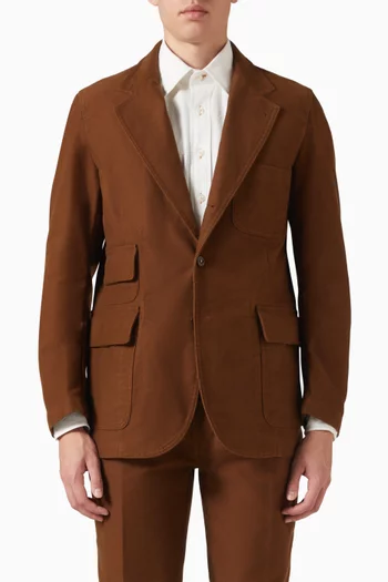 Japanese Moleskin Games Blazer in Cotton