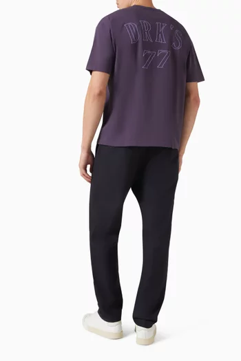 77-print Hiking T-shirt in Cotton