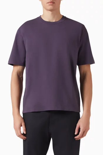 77-print Hiking T-shirt in Cotton