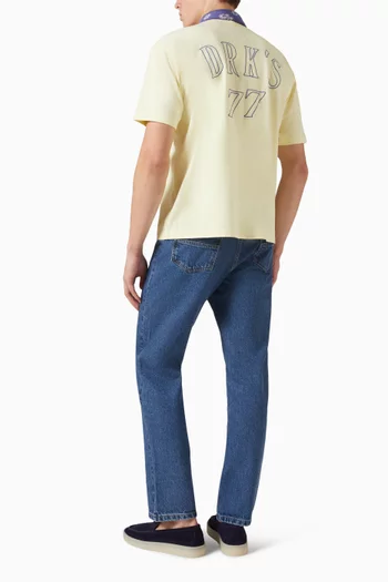 77-print Hiking T-shirt in Cotton
