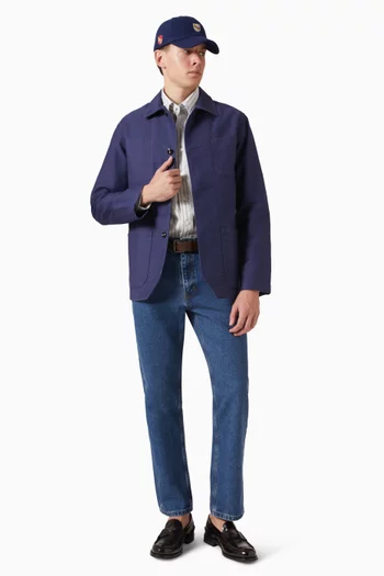 One-pocket Halo Stripe Shirt in Cotton