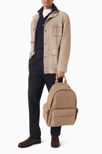 Travel Backpack in Nubuck