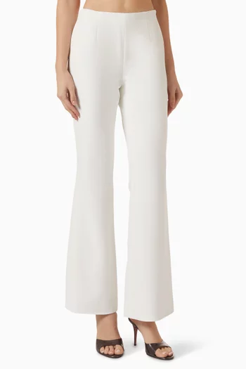 Ysabel Flared Pants in Crepe