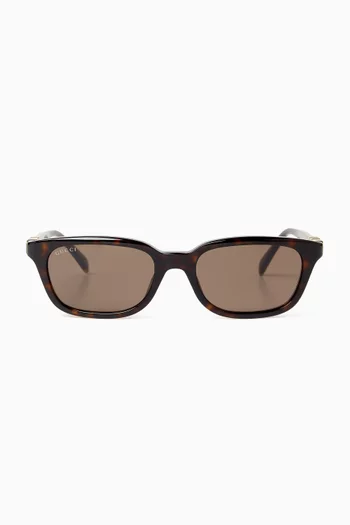 Rectangular Sunglasses in Acetate