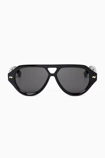 Aviator Sunglasses in Recyled Acetate