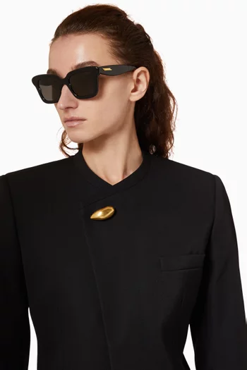 Polarized Gradient Butterfly Sunglasses in Acetate