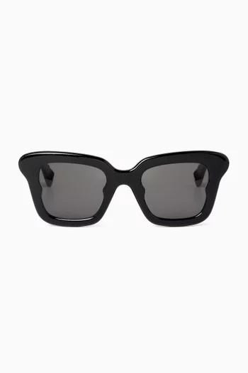 Polarized Gradient Butterfly Sunglasses in Acetate