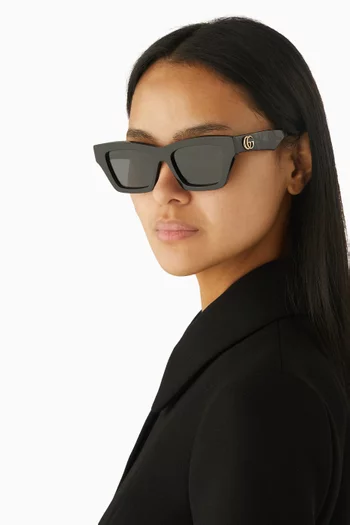 Rectangular Sunglasses in Acetate