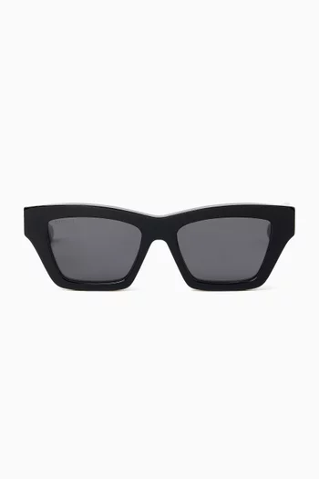 Rectangular Sunglasses in Acetate