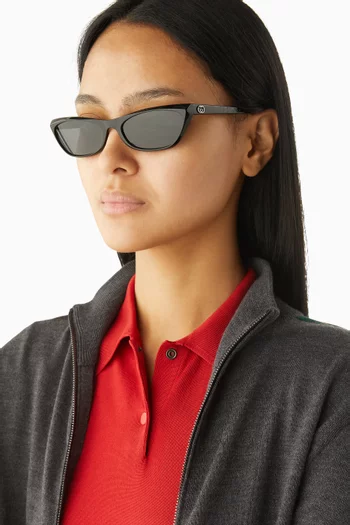 Geometric-frame Sunglasses in Acetate