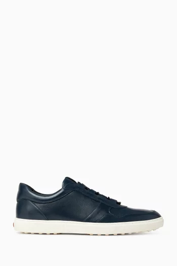 Elastic Cassetta Sneakers in Calf Leather