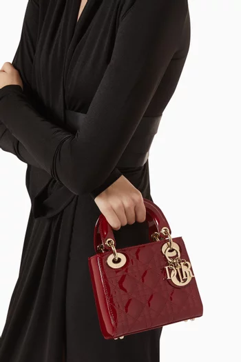 Mini Lady Dior Tote in Patent Leather