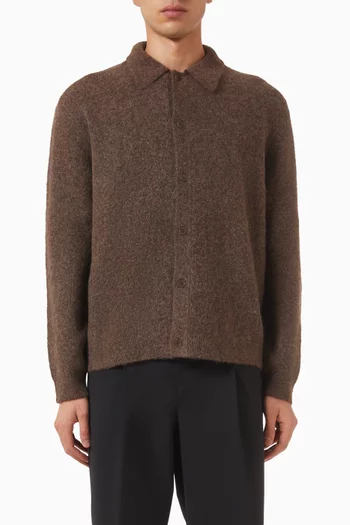 Tristan Polo in Fluffy Wool Blend