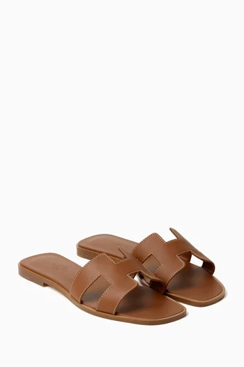 Unused Oran Sandals in Calfskin Leather, EU 38