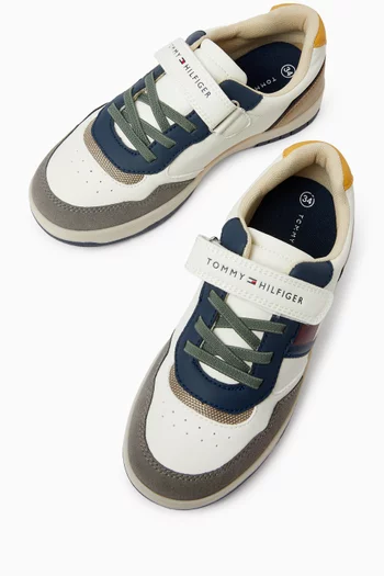 Colour-block Velcro Sneakers