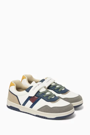 Colour-block Velcro Sneakers