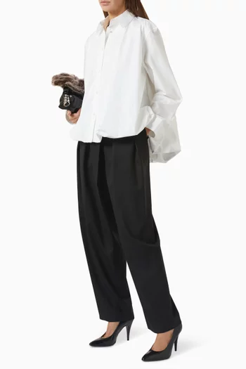 Bubble-hem Shirt