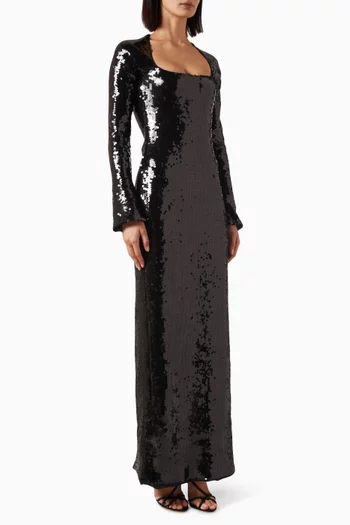 Sesia Sequin-embellished Maxi Dress