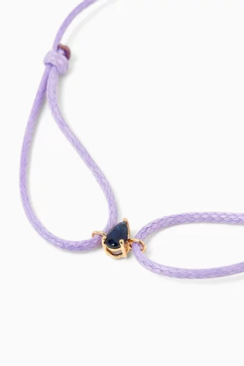 Sapphire Birthstone Thread Bracelet in 18kt Gold