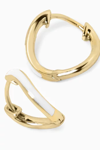 Mini Infinity Hoop Earrings in 18kt Gold