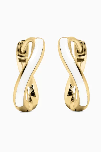 Mini Infinity Hoop Earrings in 18kt Gold
