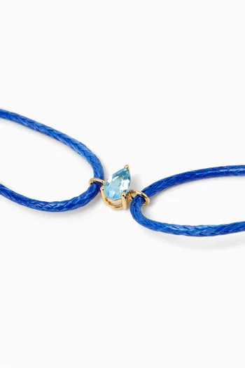 Topaz Birthstone Thread Bracelet in 18kt Gold