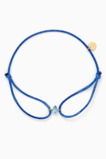 Topaz Birthstone Thread Bracelet in 18kt Gold