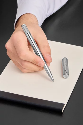 Striade Rollerball Pen in Chrome