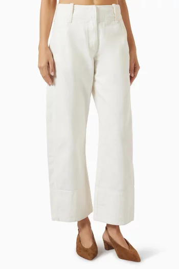 Barrel-leg Jeans in Denim