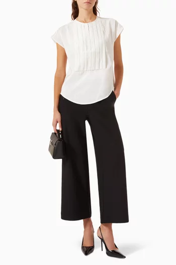Wide-leg Pants in Crepe-jersey