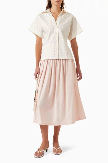 Polka-dot Jacquard Shirt