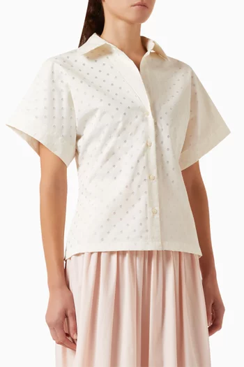 Polka-dot Jacquard Shirt