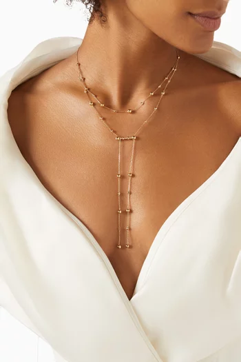 Enishi Double Necklace in 18kt Gold