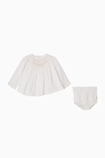 Polina Dress & Bloomers in Cotton
