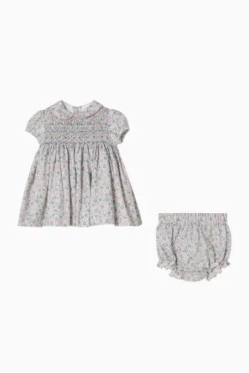 Printed Short-Sleeve Dress