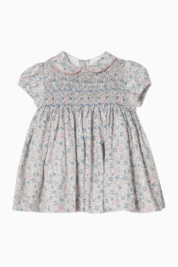 Printed Short-Sleeve Dress