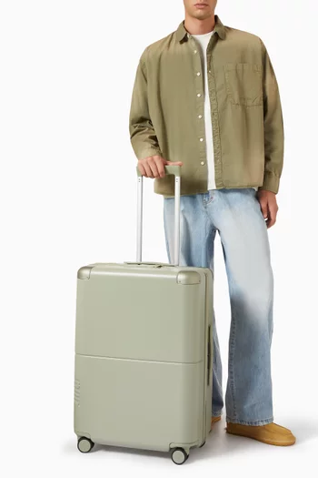 Checked Expandable Casesafe Suitcase