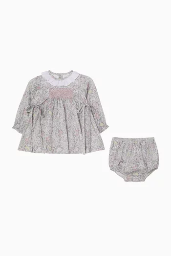 Taylor Engomado Dress & Bloomers in Cotton