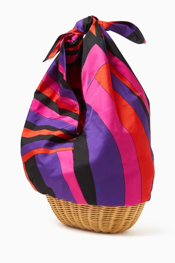 Picnic Iride Top-handle Bag in Silk