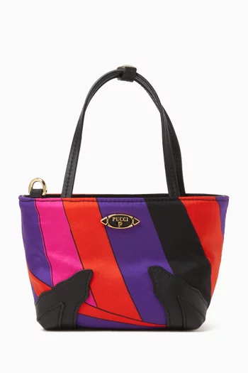 Small Borsa Tote Bag in Silk Twill