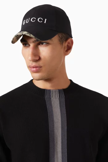 Baseball Hat in Cotton Canvas