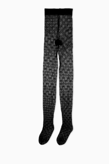 GG Sheer Tights in Nylon Lamé