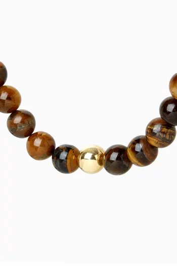 Tiger Eye Bubble Choker in 18kt Gold