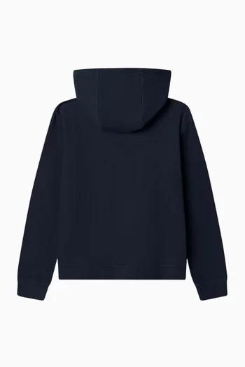 Rib Jersey Zip Hoodie